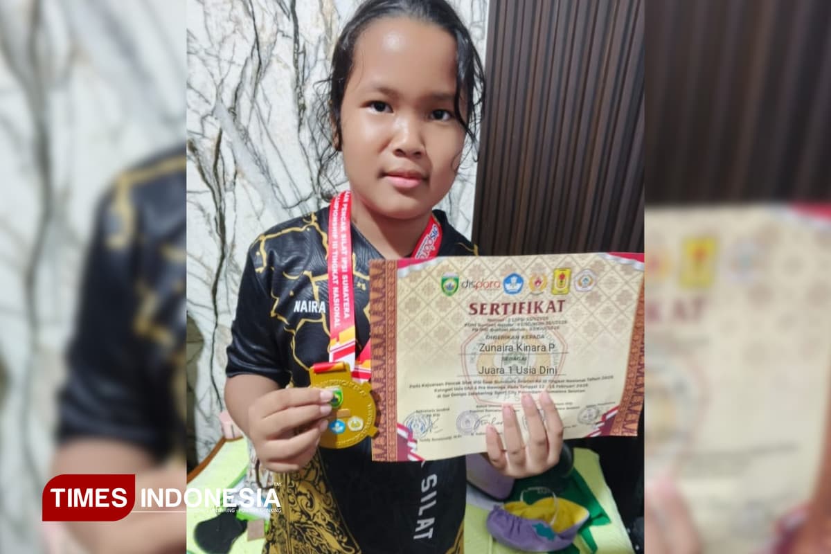Zunaira Kinara, Pesilat Cilik Palembang yang Bermimpi Tembus Dunia Lewat Pencak Silat